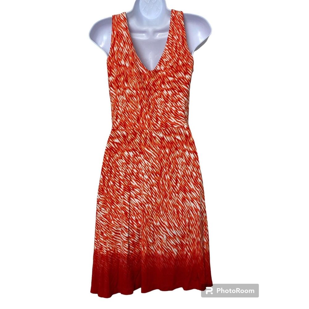 Athleta Starfish Reef Print Dress Size Small Fit & Flare Stretch Beach Cruise - Picture 2 of 7